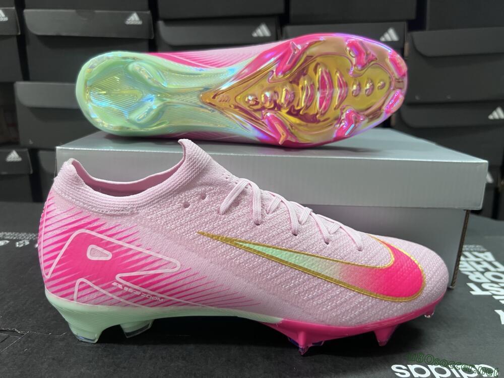 Unisex Nike Air Zoom Mercurial Vapor 16 Elite FG Football Boots - Pink/Red/Gold