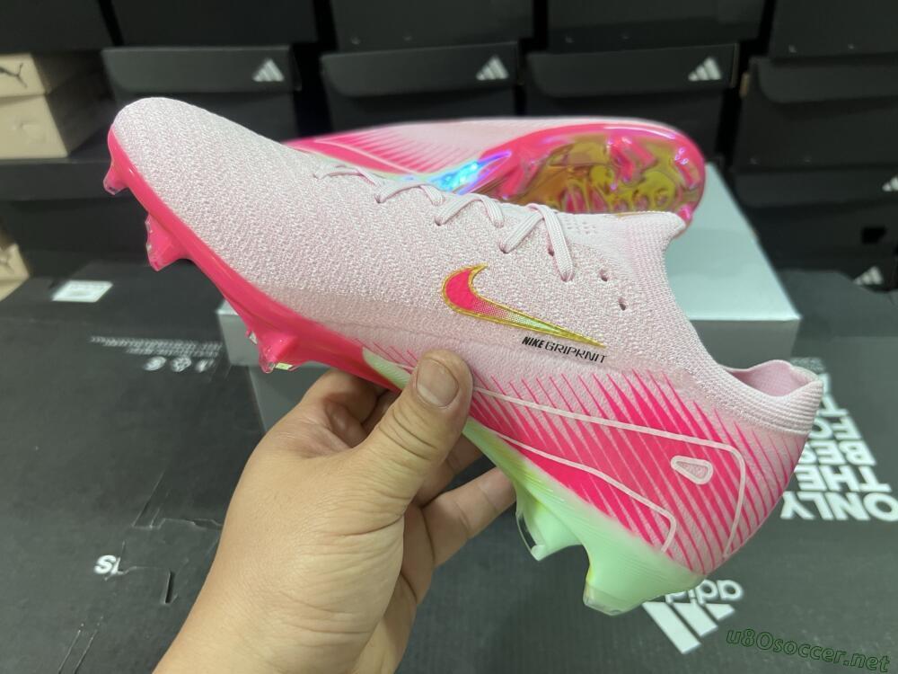 Unisex Nike Air Zoom Mercurial Vapor 16 Elite FG Football Boots - Pink/Red/Gold