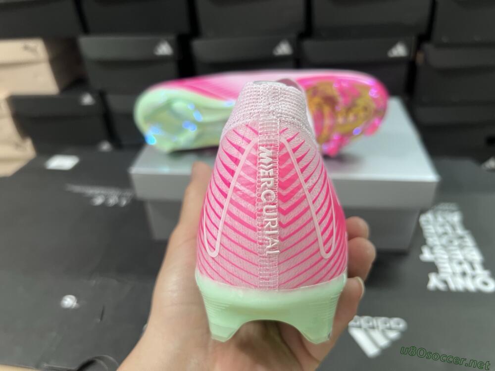 Unisex Nike Air Zoom Mercurial Vapor 16 Elite FG Football Boots - Pink/Red/Gold