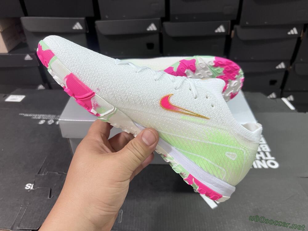 Unisex Nike Air Zoom Mercurial Vapor 16 Elite TF Football Shoes - White/Red/Gold