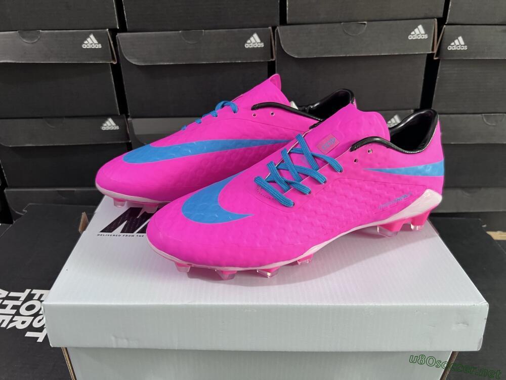 Men's Nike Hypervenom Phantom FG Football Boots - Pink/Blue/White