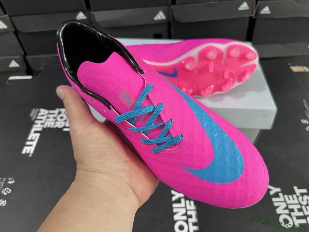 Men's Nike Hypervenom Phantom FG Football Boots - Pink/Blue/White