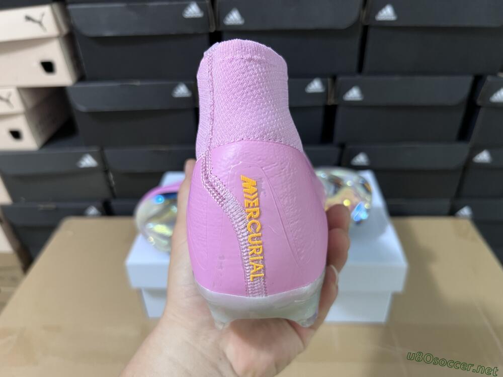 Men's Nike Air Zoom Mercurial Superfly 10 Elite FG Football Boots - Pink/Black/Yellow