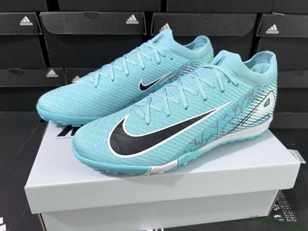 Unisex Nike Air Zoom Mercurial Vapor 16 Elite TF Football Shoes - Jade/Black/White