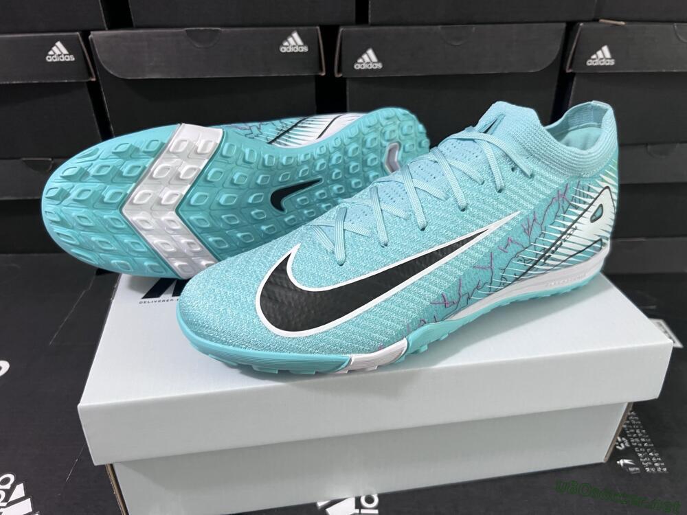 Unisex Nike Air Zoom Mercurial Vapor 16 Elite TF Football Shoes - Jade/Black/White