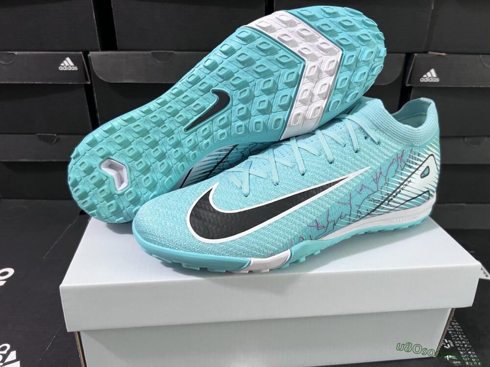 Unisex Nike Air Zoom Mercurial Vapor 16 Elite TF Football Shoes - Jade/Black/White