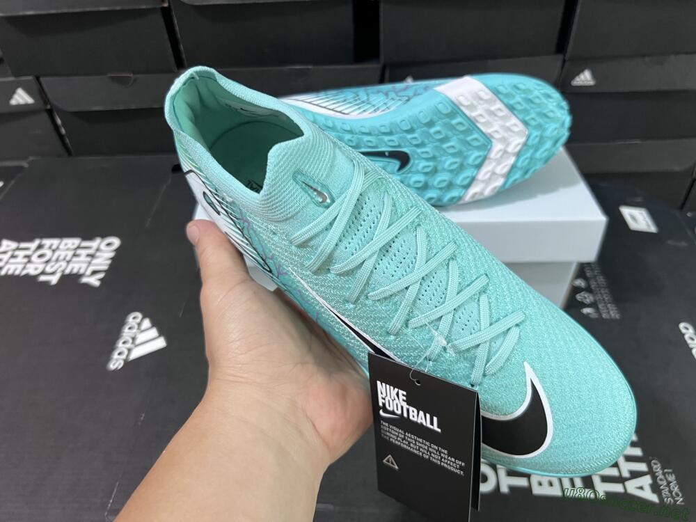 Unisex Nike Air Zoom Mercurial Vapor 16 Elite TF Football Shoes - Jade/Black/White