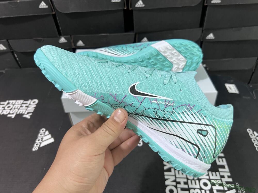 Unisex Nike Air Zoom Mercurial Vapor 16 Elite TF Football Shoes - Jade/Black/White