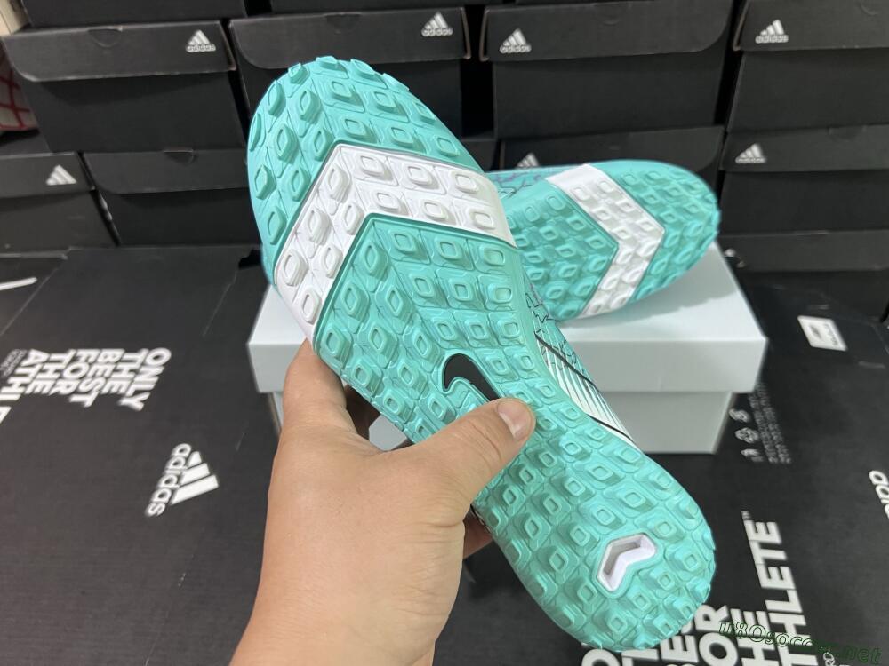 Unisex Nike Air Zoom Mercurial Vapor 16 Elite TF Football Shoes - Jade/Black/White