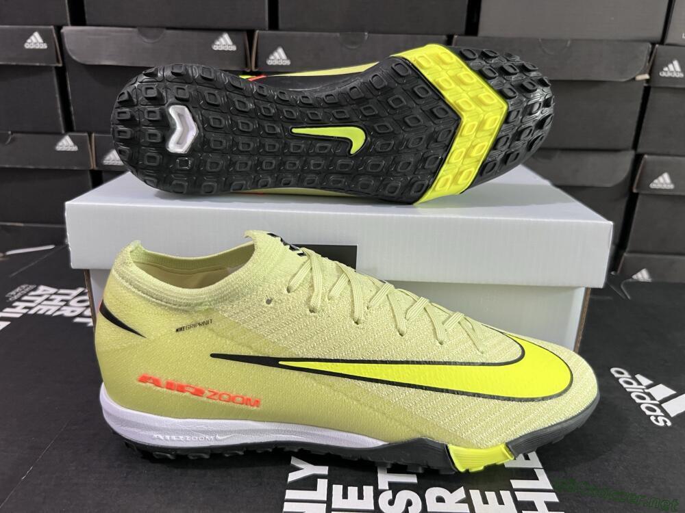 Men's Nike Air Zoom Mercurial Vapor 16 Elite TF Football Shoes - Yellow/Black/Red