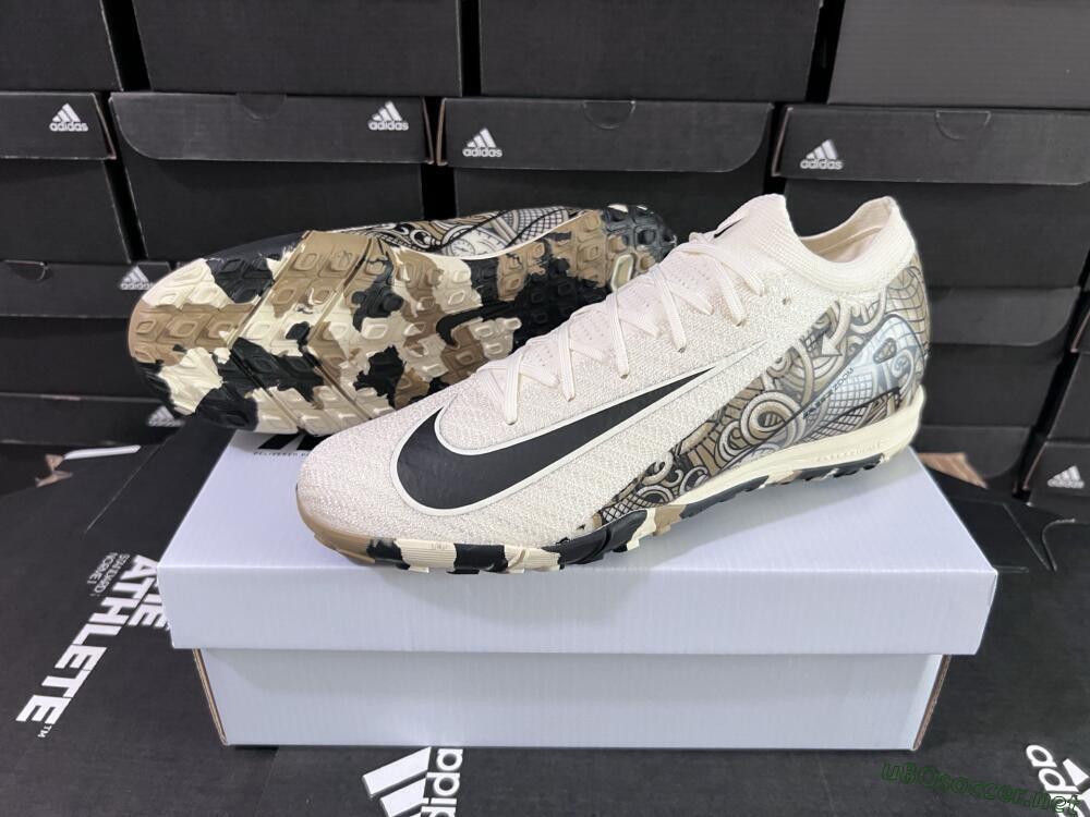 Unisex Nike Air Zoom Mercurial Vapor 16 Elite TF Football Shoes - Beige/Black/Brown
