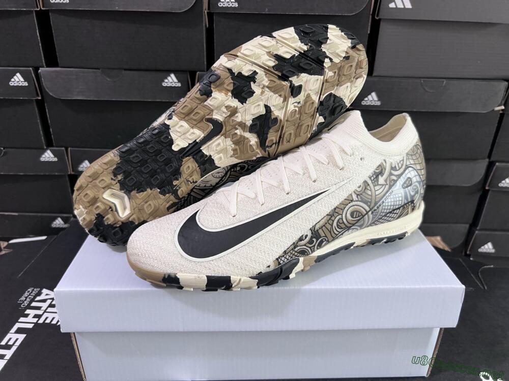 Unisex Nike Air Zoom Mercurial Vapor 16 Elite TF Football Shoes - Beige/Black/Brown