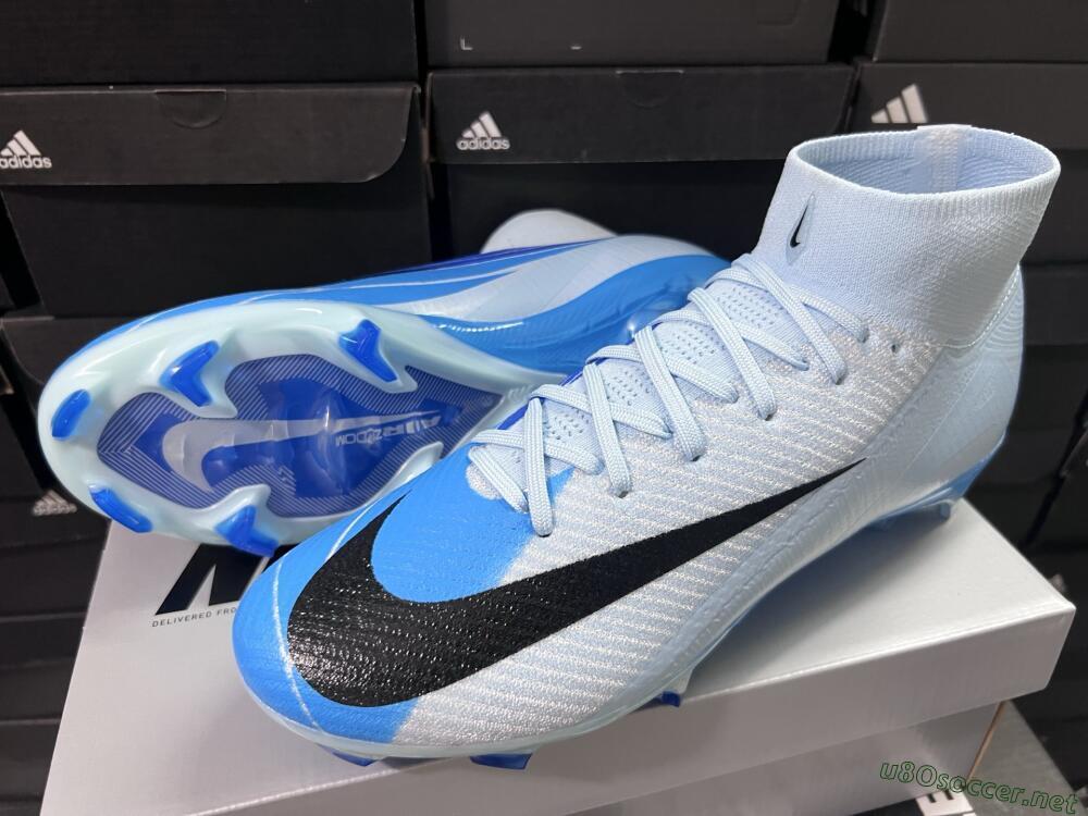 Men's Nike Air Zoom Mercurial Superfly 10 Elite FG Football Boots - Jade/Blue/Black
