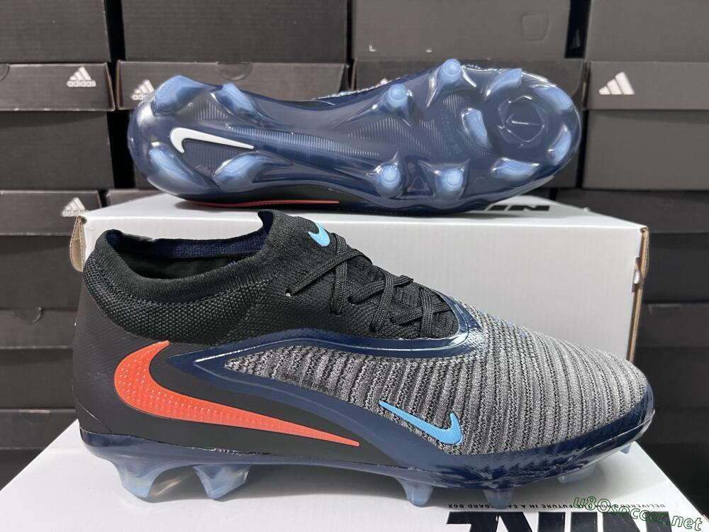 Men's Nike Phantom 6 Low Elite FG Football Boots - Black/Blue/Red