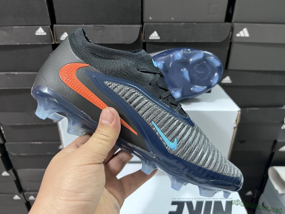Men's Nike Phantom 6 Low Elite FG Football Boots - Black/Blue/Red