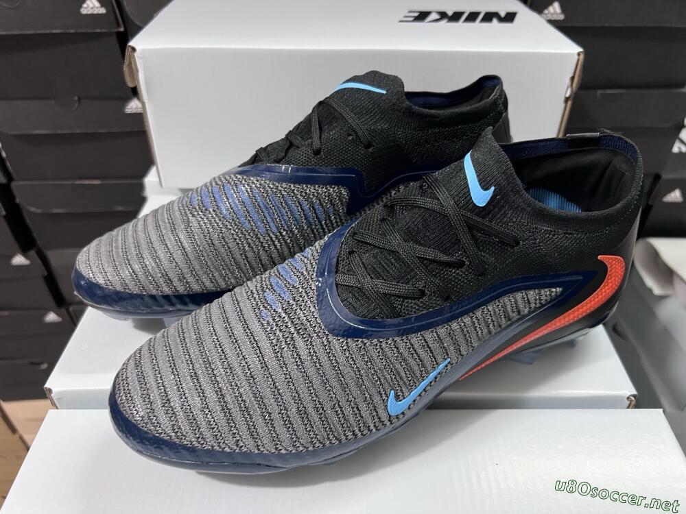 Men's Nike Phantom 6 Low Elite FG Football Boots - Black/Blue/Red