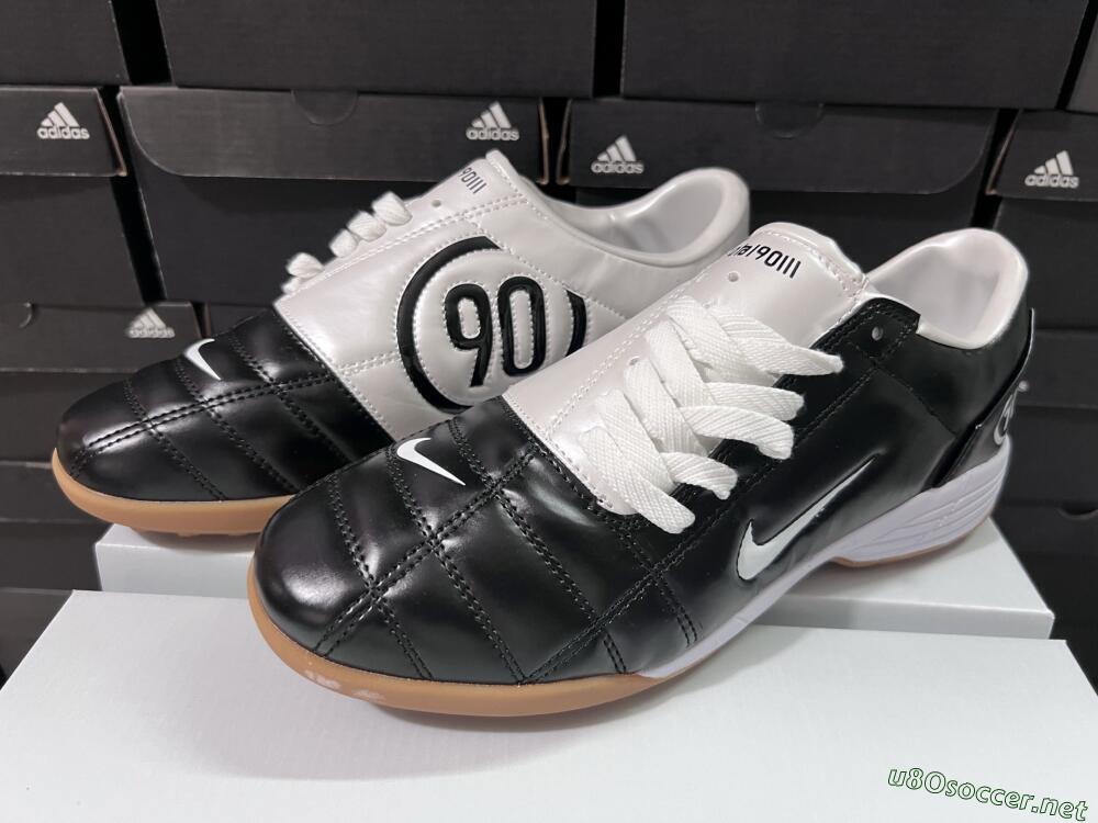 Unisex Nike Total 90 III TF Football Shoes - Black/White