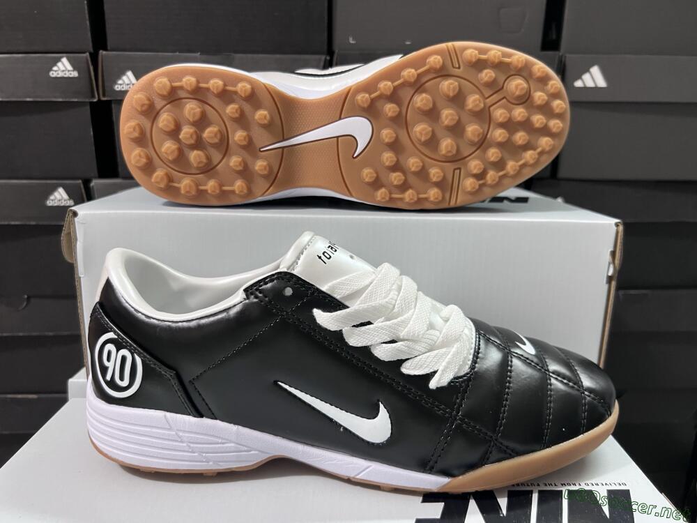 Unisex Nike Total 90 III TF Football Shoes - Black/White