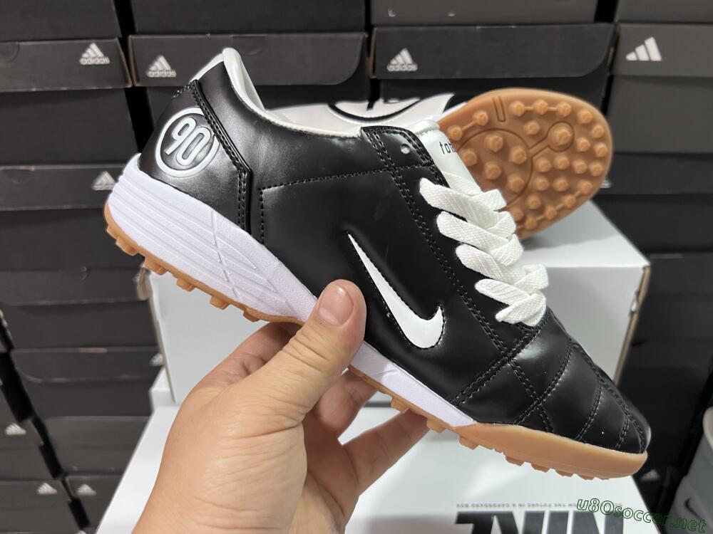 Unisex Nike Total 90 III TF Football Shoes - Black/White
