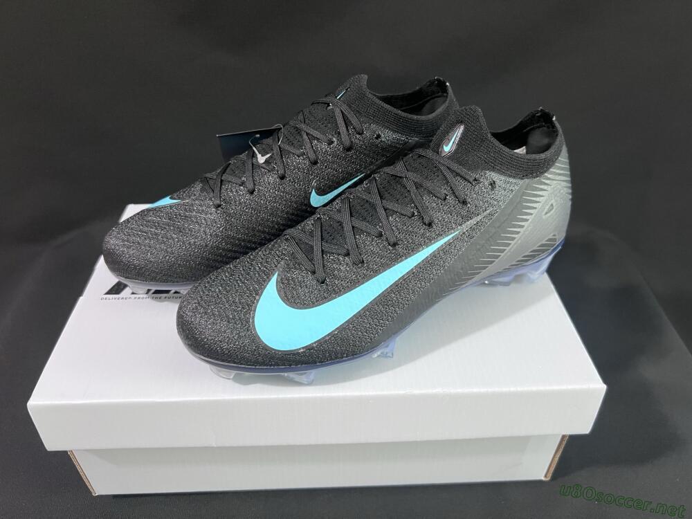 Unisex Nike Air Zoom Mercurial Vapor 16 Elite FG Football Boots - Black/Jade