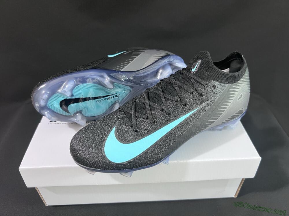 Unisex Nike Air Zoom Mercurial Vapor 16 Elite FG Football Boots - Black/Jade