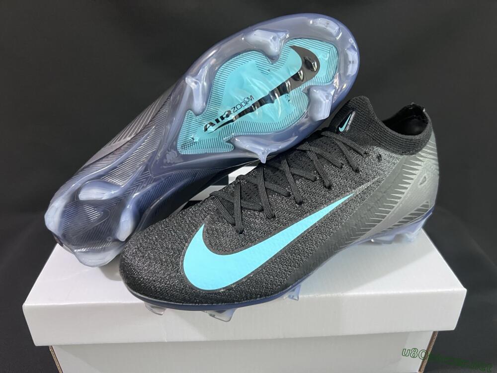 Unisex Nike Air Zoom Mercurial Vapor 16 Elite FG Football Boots - Black/Jade