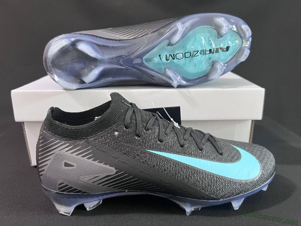 Unisex Nike Air Zoom Mercurial Vapor 16 Elite FG Football Boots - Black/Jade