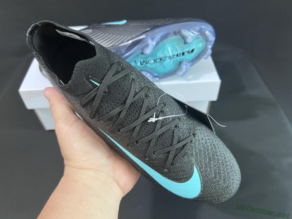 Unisex Nike Air Zoom Mercurial Vapor 16 Elite FG Football Boots - Black/Jade