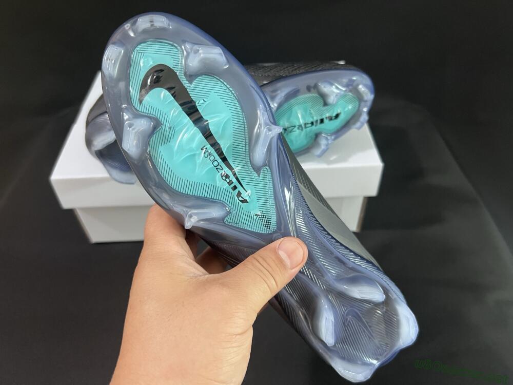 Unisex Nike Air Zoom Mercurial Vapor 16 Elite FG Football Boots - Black/Jade
