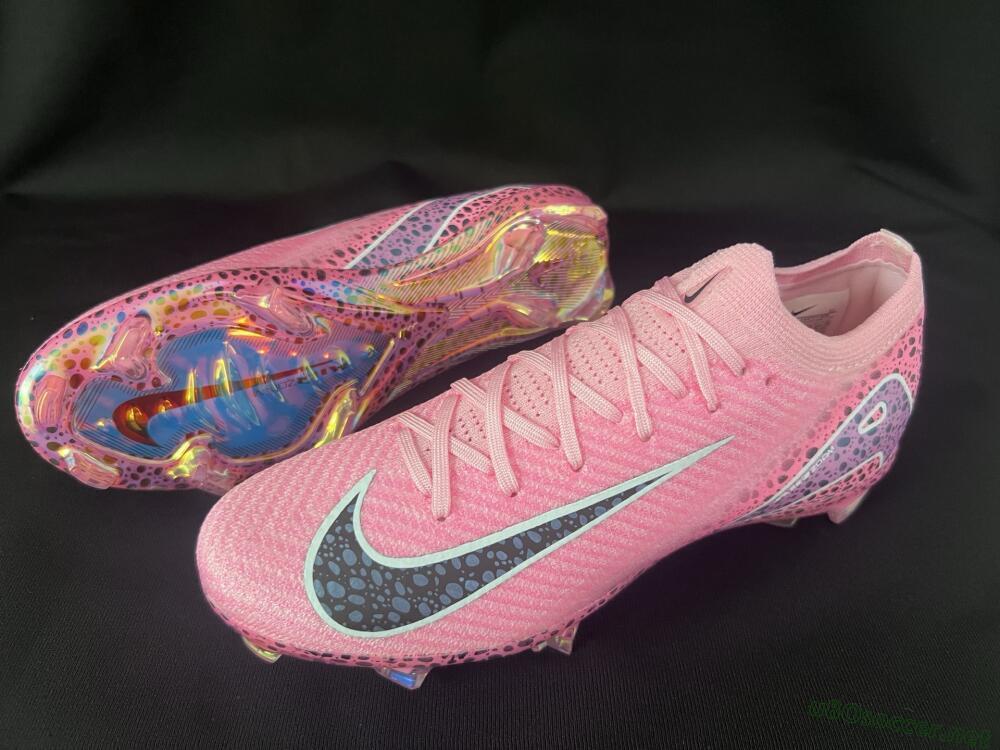 Unisex Nike Air Zoom Mercurial Vapor 16 Elite FG Football Boots - Pink/Blue/Black