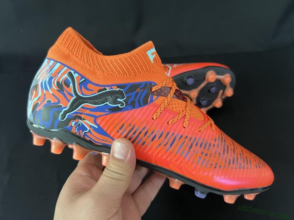 Men's Puma Future 8 Ultimate MG Football Boots - Red/Blue/Black