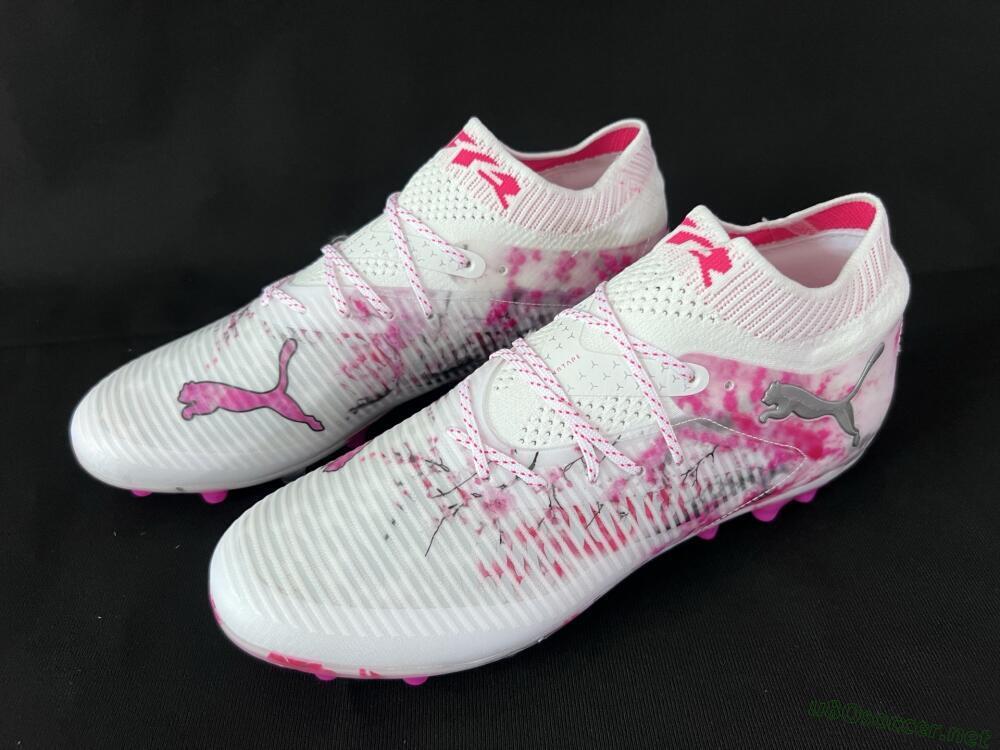 Men's Puma Future 8 Ultimate MG Football Boots - White/Black/Red