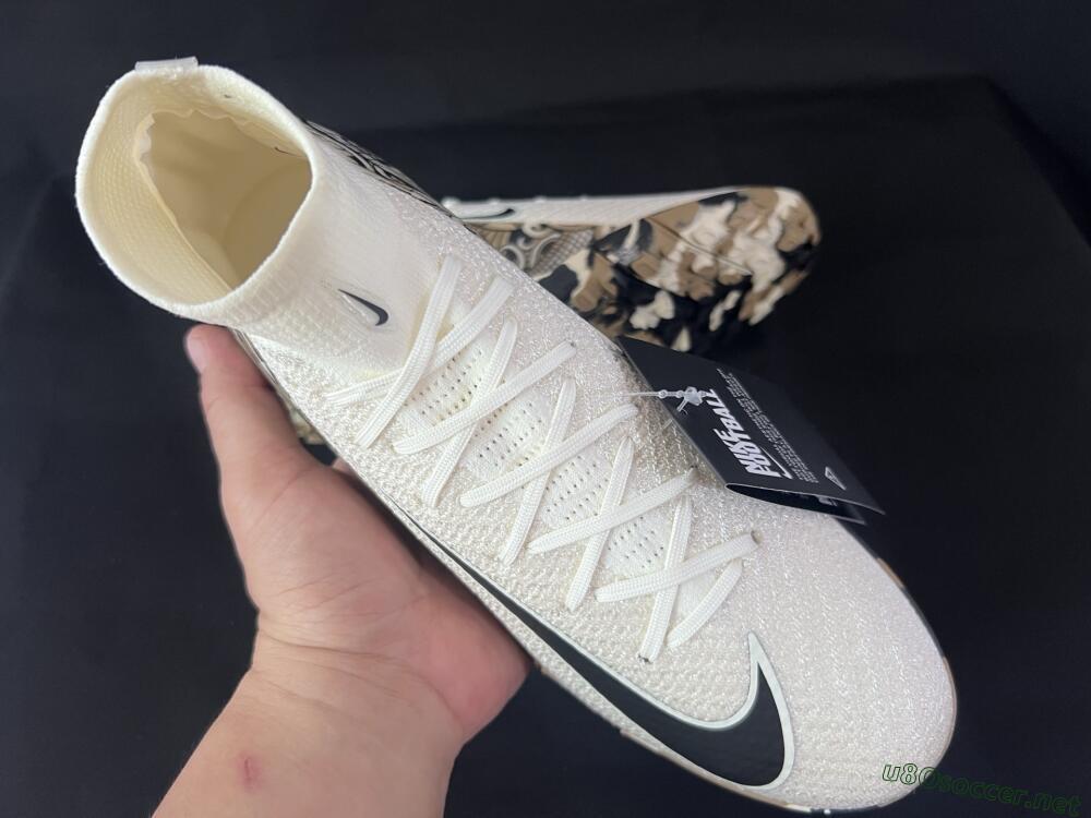 Unisex Nike Air Zoom Mercurial Superfly 10 Elite TF Football Shoes - Beige/Black/Brown