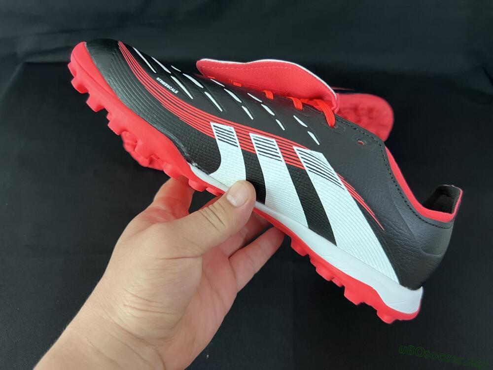 Unisex Adidas Predator Elite Foldover Tongue TF Football Shoes - Black/White/Red
