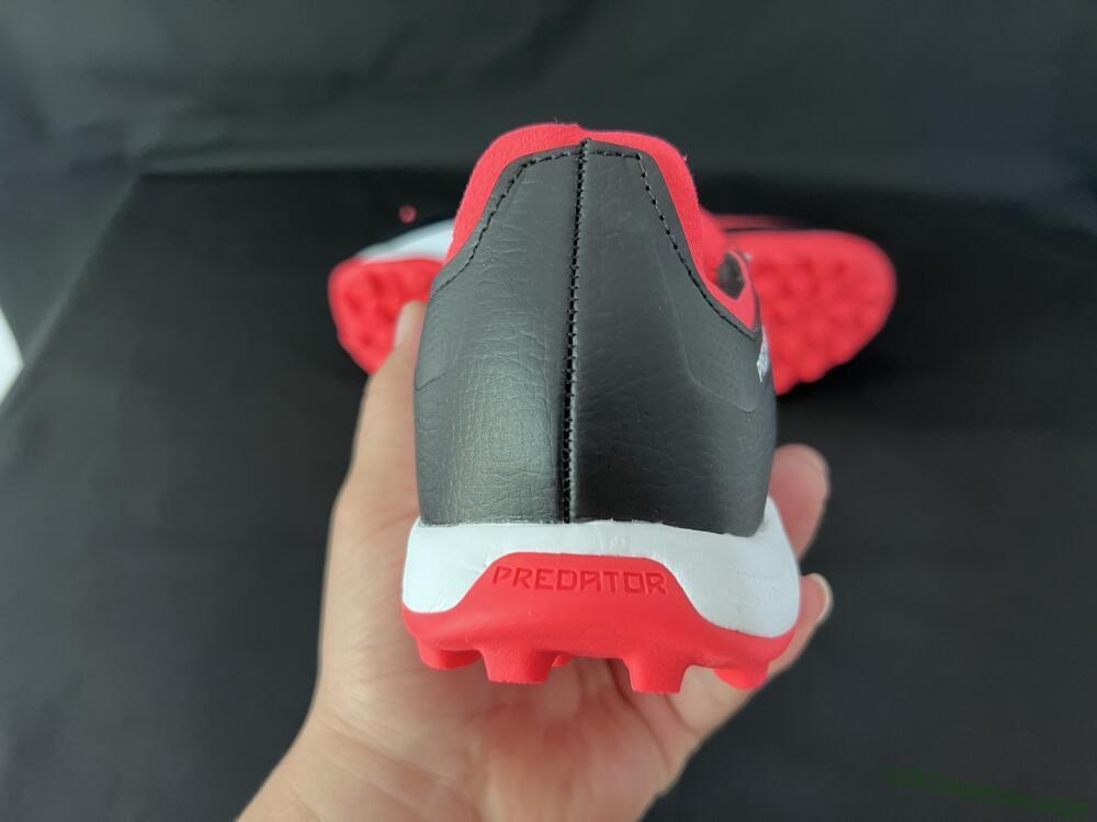 Unisex Adidas Predator Elite Foldover Tongue TF Football Shoes - Black/White/Red