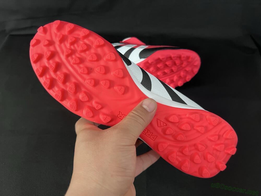 Unisex Adidas Predator Elite Foldover Tongue TF Football Shoes - Black/White/Red