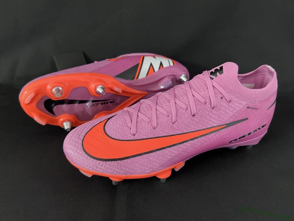 Men's Nike Air Zoom Mercurial Vapor 16 Elite SG Football Boots - Pink/Red/Black