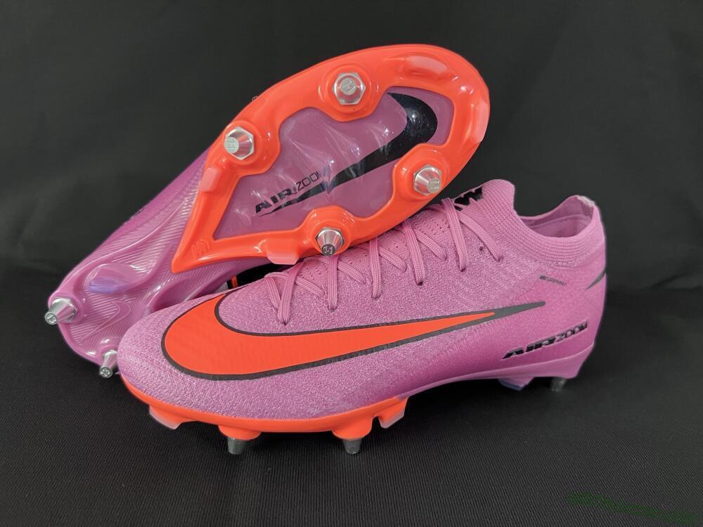 Men's Nike Air Zoom Mercurial Vapor 16 Elite SG Football Boots - Pink/Red/Black