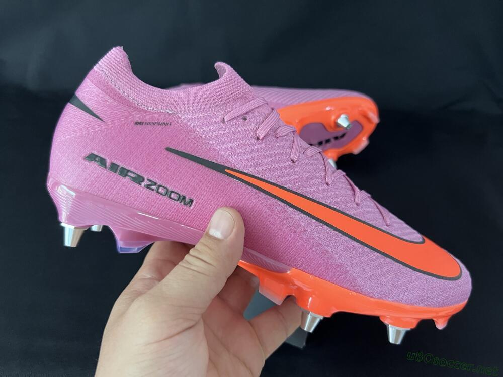 Men's Nike Air Zoom Mercurial Vapor 16 Elite SG Football Boots - Pink/Red/Black