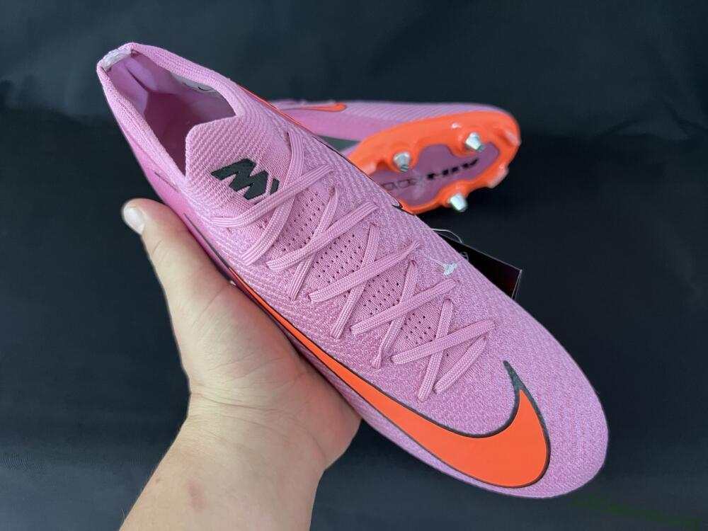 Men's Nike Air Zoom Mercurial Vapor 16 Elite SG Football Boots - Pink/Red/Black