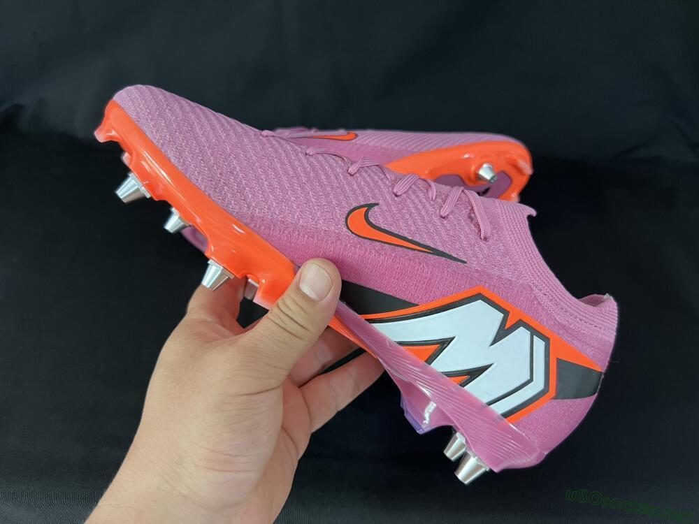 Men's Nike Air Zoom Mercurial Vapor 16 Elite SG Football Boots - Pink/Red/Black