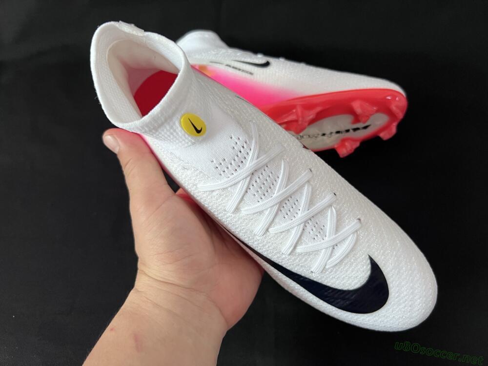 Unisex Nike Air Zoom Mercurial Superfly 10 Elite FG Football Boots - White/Black/Pink