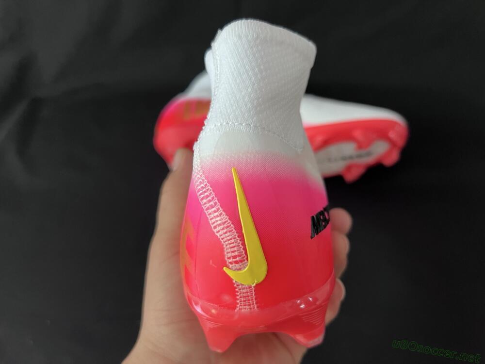 Unisex Nike Air Zoom Mercurial Superfly 10 Elite FG Football Boots - White/Black/Pink
