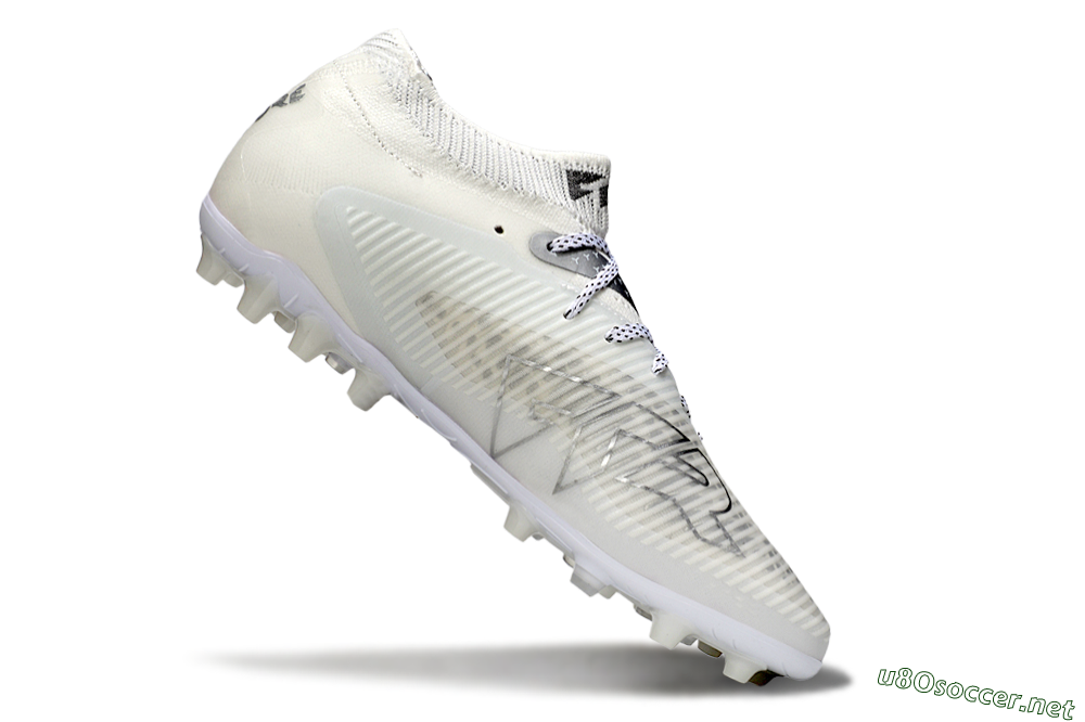Men's Puma Future 8 Ultimate AG Football Boots - Beige/Black/White 4