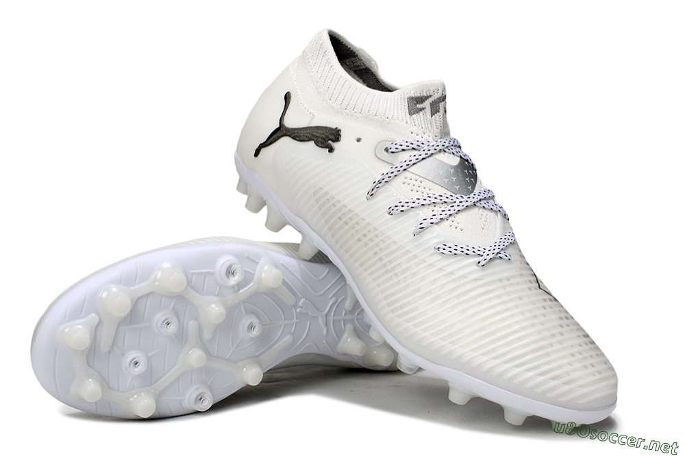 Men's Puma Future 8 Ultimate AG Football Boots - Beige/Black/White 3