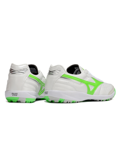 Men's Mizuno Morelia Neo 4 TF Football Shoes - White/Yellow/Grey