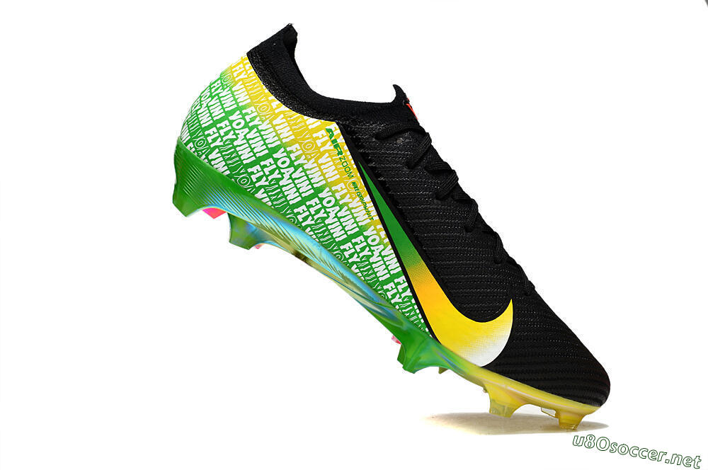 Unisex Nike Air Zoom Mercurial Vapor 16 Elite FG Football Boots - Black/Red/Yellow 5