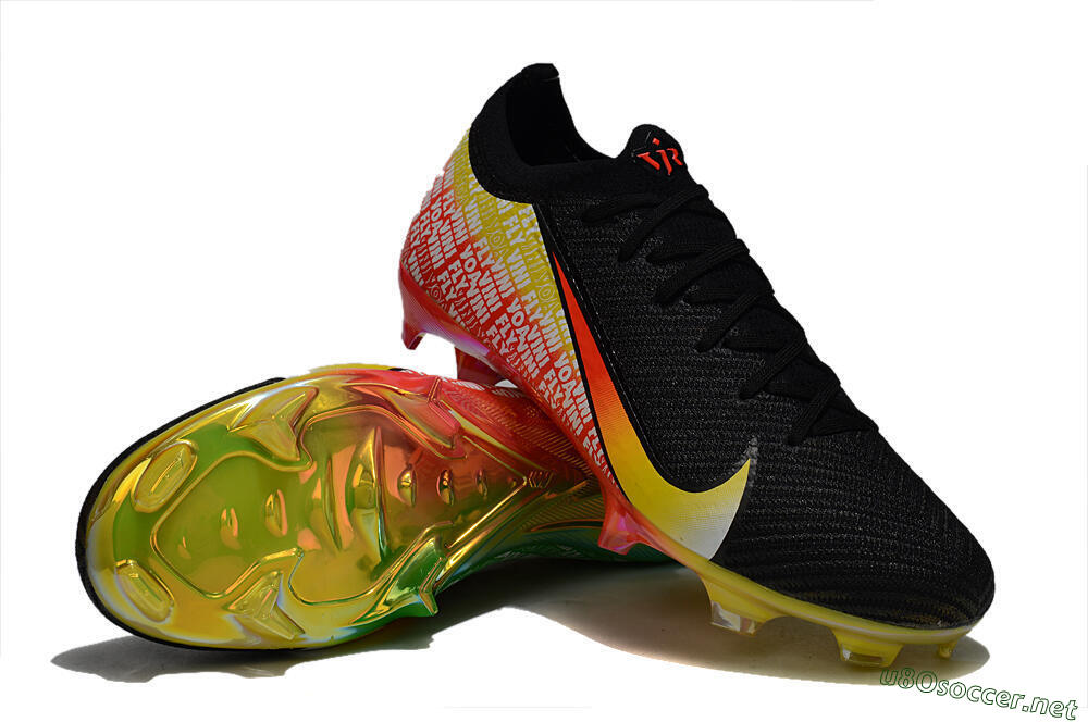 Unisex Nike Air Zoom Mercurial Vapor 16 Elite FG Football Boots - Black/Red/Yellow 4