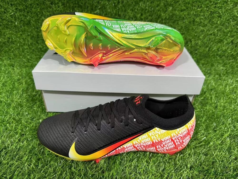 Unisex Nike Air Zoom Mercurial Vapor 16 Elite FG Football Boots - Black/Red/Yellow