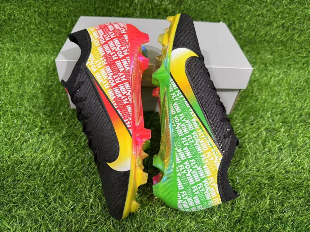 Unisex Nike Air Zoom Mercurial Vapor 16 Elite FG Football Boots - Black/Red/Yellow